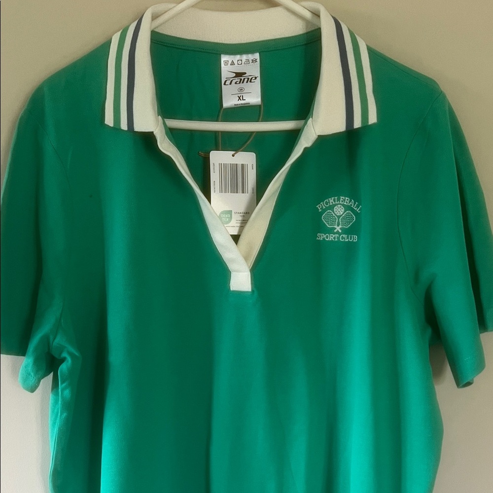 Crane Green Short Sleeve Polo Shirt